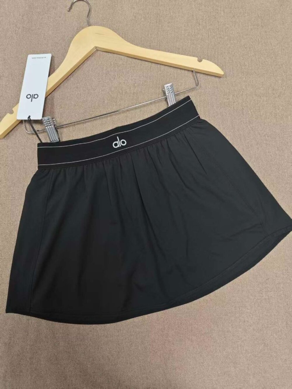 🍻NWT ALO Yoga Match Point Tennis Skirt – Black🖤 Lightweight short skirt